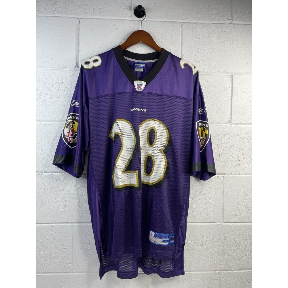 Vintage‎ Reebok Baltimore Ravens Jersey Featuring No.28 gary Baxter Or Similar L